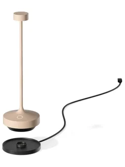 lumisky Tischleuchten<LED-Tischleuchte "Ruby" in Creme - (H)22 x Ø 7,5 cm