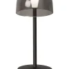 FH Lighting Tischleuchten<LED-Tischleuchte "Tekla" in Schwarz - (H)19 x Ø 8 cm