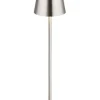 Globo lighting Tischleuchten<LED-Tischleuchte "Vannie" in Silber - (H)47 x Ø 11,2 cm