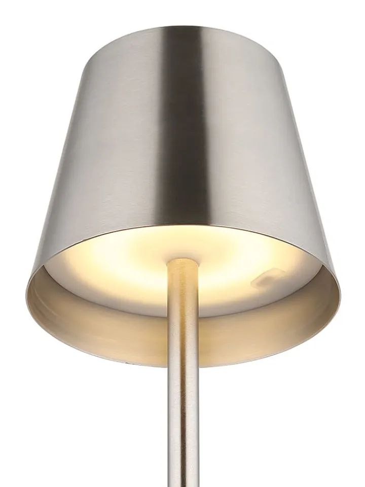 Globo lighting Tischleuchten<LED-Tischleuchte "Vannie" in Silber - (H)47 x Ø 11,2 cm