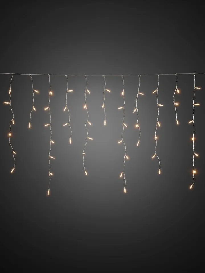 Konstsmide Lichterketten & Deko-Leuchten<LED-Tropfen-Lichtervorhang - EEK G (EEK A bis G) - (L)75 x (B)300 cm