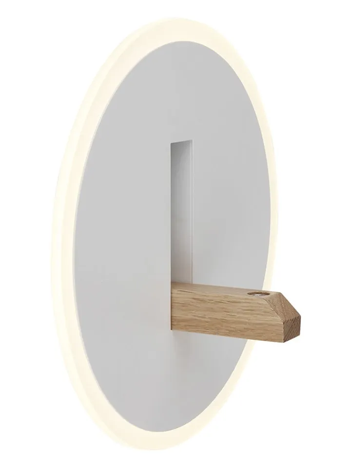 Globo lighting Wandleuchten<LED-Wandleuchte "Avery" in Weiß - Ø 20,5 cm