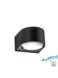 Paul Neuhaus Wandleuchten<LED-Wandleuchte in Schwarz - (H)6,8 x Ø 11