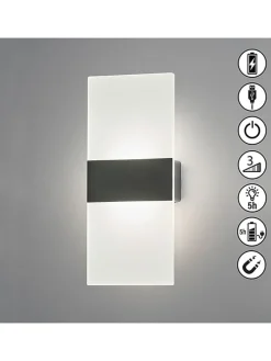 FH Lighting Wandleuchten<LED-Wandleuchte in Weiß - (B)22,5 x (H)9,6 cm