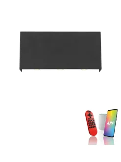 Just Light Wandleuchten<LED-Wandleuchte "Lola Carla" in Schwarz - (B)17 x (H)8 x (T)4 cm