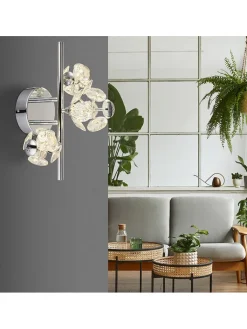 Globo lighting Wandleuchten<LED-Wandleuchte "Virina" in Silber - (B)41 x (H)27 x (T)33 cm