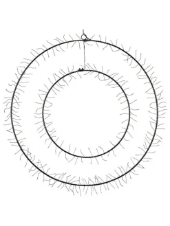Marksljöd Wohndekoration<LED-Weihnachtsdekoration "Double" in Schwarz - Ø 50 cm