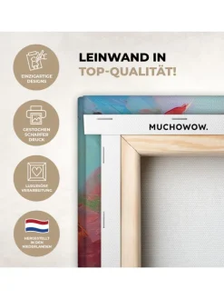 MuchoWow Wanddekoration<Leinwand bilder Abstrakte Farbexplosion (BxH)