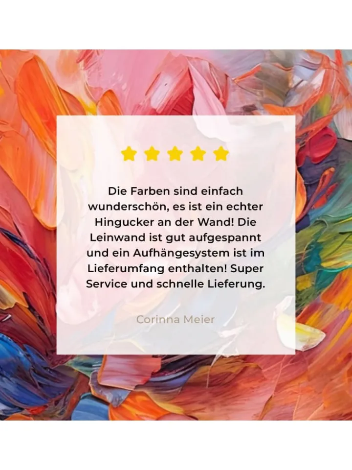 MuchoWow Wanddekoration<Leinwand bilder Abstrakte Farbexplosion (BxH)