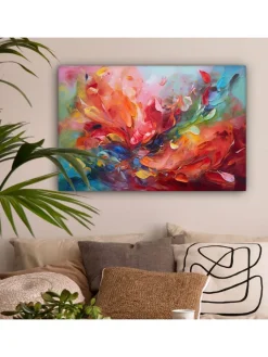 MuchoWow Wanddekoration<Leinwand bilder Abstrakte Farbexplosion (BxH)