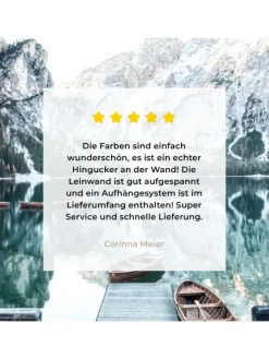 MuchoWow Wanddekoration<Leinwand bilder Bergsee (BxH)