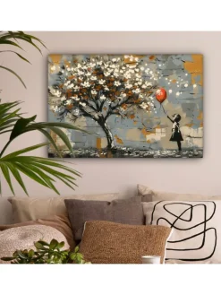 MuchoWow Wanddekoration<Leinwand bilder Blütenkunst (BxH)