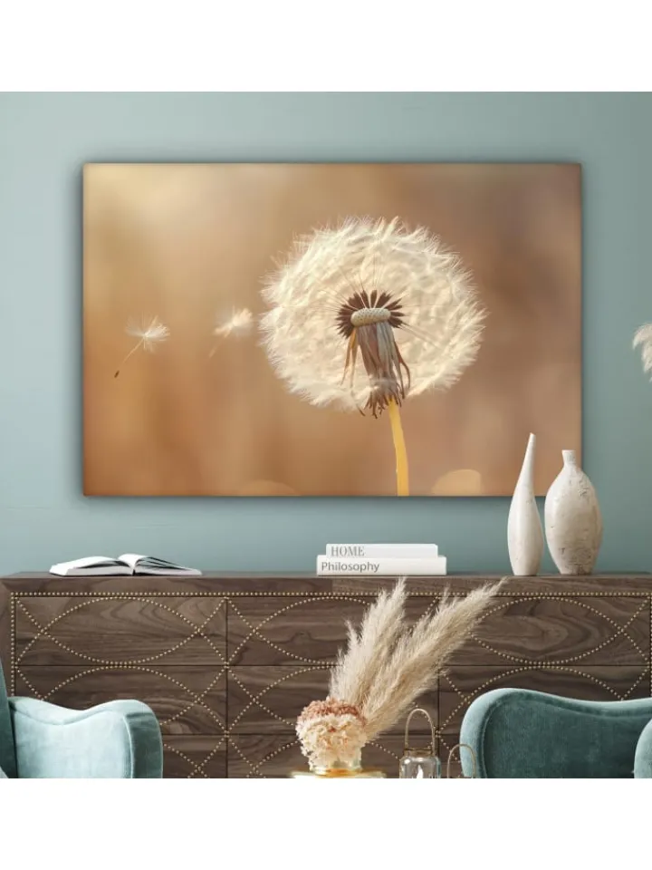 MuchoWow Wanddekoration<Leinwand bilder Nahaufnahme Flaum (BxH)