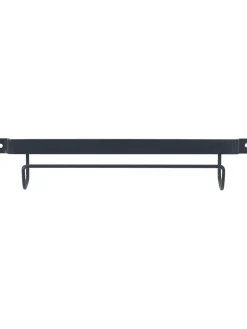 Wenko Weitere Haushaltshelfer<Leiterhalter in Schwarz - (B)33,5 x (H)6,5 x (T)7 cm