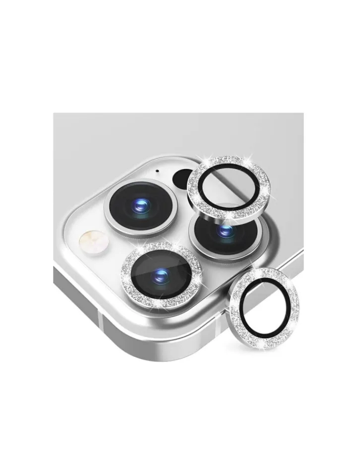 COFI 1453 Smartphones & Zubehör<Lens Shield Glas Kameraglas für iPhone 16 Pro Max Schwarz Diamond in Schwarz