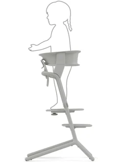 Cybex Sitzmöbel<Lernturm-Aufsatz für Hochstuhl "Lemo" in Grau