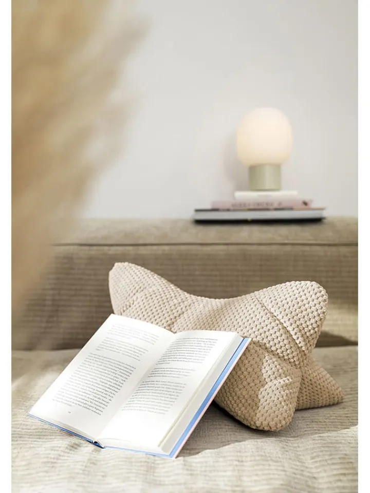 Magma Heimtex Kissen & Kissenhüllen<Lesekissen "Comodo" in Beige - (B)42 x Ø 22 cm