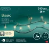 LUMINEO Lichterketten & Dekobeleuchtung<Lichterkette BASIC 240 LED 18 m, transparentes Kabel in warm weiß