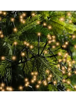 LUMINEO Lichterketten & Dekobeleuchtung<Lichterkette CLUSTER 1512 LED 14 m, schwarzes Kabel in klassisch warm