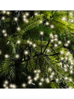 LUMINEO Lichterketten & Dekobeleuchtung<Lichterkette Cluster 1512 LED 14 m, schwarzes Kabel in warm weiß