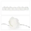 relaxdays Lichterketten & Dekobeleuchtung<Lichterkette Rosen in Weiß - (L)3,3 m