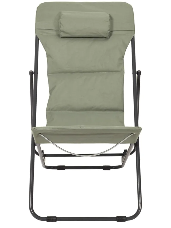 Garden Spirit Gartenmöbel<Liegestuhl "Corfou" in Khaki - (B)55 x (H)89 x (T)81 cm