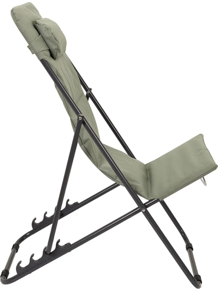 Garden Spirit Gartenmöbel<Liegestuhl "Corfou" in Khaki - (B)55 x (H)89 x (T)81 cm