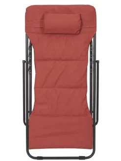 Garden Spirit Gartenmöbel<Liegestuhl "Corfou" in Rot - (B)55 x (H)89 x (T)81 cm