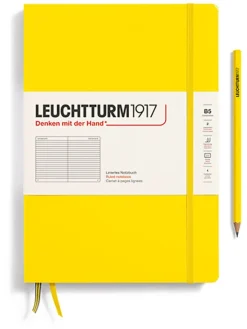 LEUCHTTURM1917 Büro- & Schulbedarf<Liniertes Notizbuch in Gelb - B5