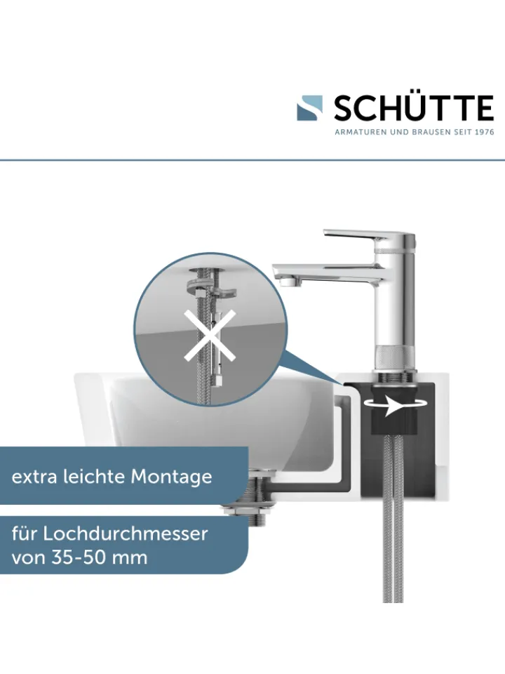 Franz Joseph Schütte Badarmaturen<LIVERPOOL Waschtischarmatur, Chrom