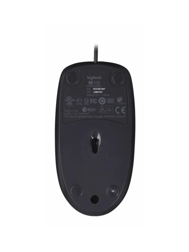 Logitech Tablets, Konsolen & Elektronisches Spielzeug<kabeglgebundene Maus M100 - Plug und Play USB-Maus in Schwarz