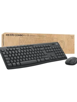 Logitech Tablets, Konsolen & Elektronisches Spielzeug<Kabelloses Tastatur-Maus-Set MK370 Reichweite bis 10 m in Schwarz