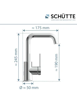Franz Joseph Schütte Badarmaturen<LOS ANGELES Waschtischarmatur, Chrom