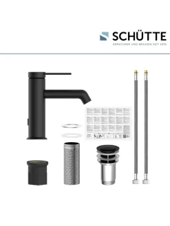 Franz Joseph Schütte Badarmaturen<LOS ANGELES Waschtischarmatur, Schwarz matt
