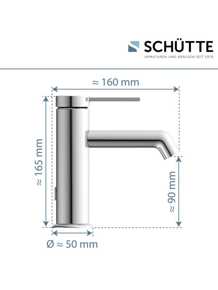 Franz Joseph Schütte Badarmaturen<LOS ANGELES Waschtischarmatur, Chrom