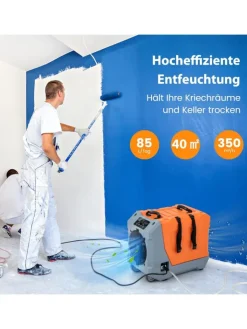 COSTWAY Klima & Haushalt<85 L/Tag Gewerbliche Luftentfeuchter in Orange