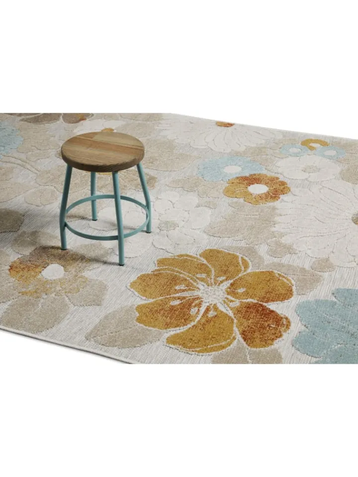 Wecon Home Outdoorteppiche<Läufer Beach Flower in beige, hellblau, gelb