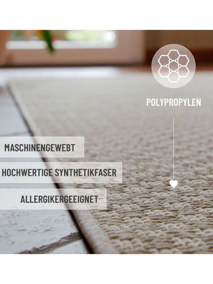 Wecon Home Outdoorteppiche<Läufer Miami South Beach in beige creme