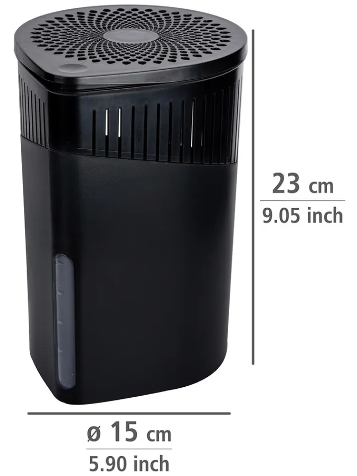 Wenko Klima & Haushalt<Luftentfeuchter "Drop Black" in Schwarz - (H)23 cm