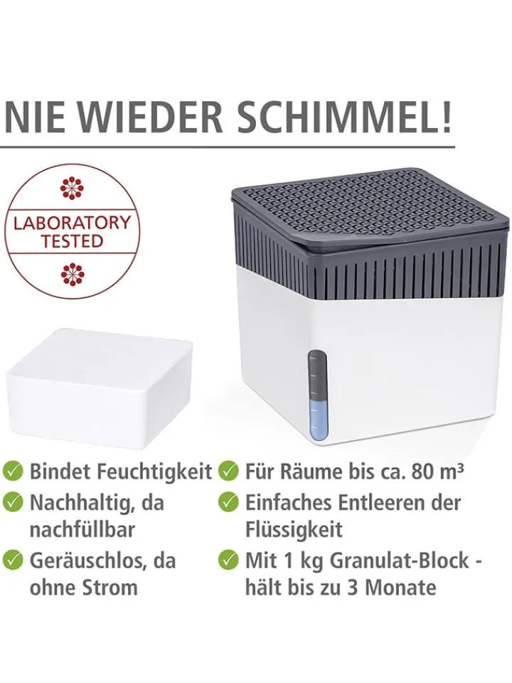 Wenko Klima & Haushalt<Luftentfeuchter-Nachfüllpack "Cube" in Weiß