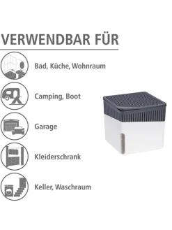 Wenko Klima & Haushalt<Luftentfeuchter-Nachfüllpack "Cube" in Weiß