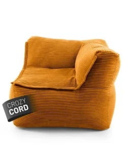 Lumaland Sitzmöbel<Modulares Eckteil rechts aus der Cord-Reihe, 81x81x70 cm - Bezug soft &