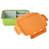 Rice Aufbewahren & Servieren<Lunchbox in Grün/ Orange - (B)21 x (H)7,5 x (T)14 cm