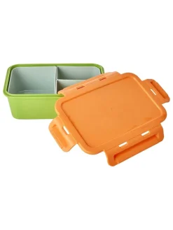 Rice Aufbewahren & Servieren<Lunchbox in Grün/ Orange - (B)21 x (H)7,5 x (T)14 cm
