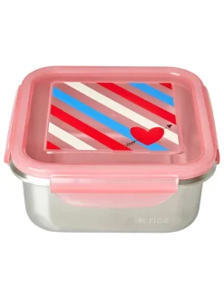 Rice Aufbewahren & Servieren<Lunchbox in Rosa - (B)19 x (H)8,5 x (T)19 cm