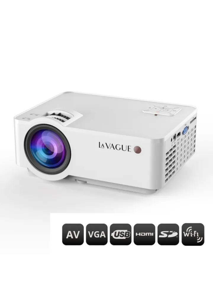 LA VAGUE Tv & Audio<LV-HD340 WI-FI LED-Projektor in weiß