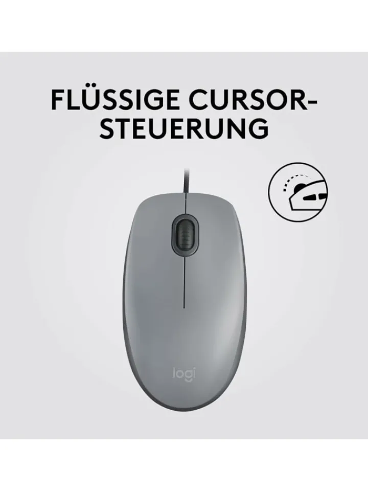 Logitech Tablets, Konsolen & Elektronisches Spielzeug<M110 Silent Maus für Rechts- und Linkshänder - für ein in Grau