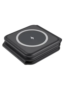 SmartCase Technikzubehör<Magnetisches 3-in-1-Ladegerät in Schwarz