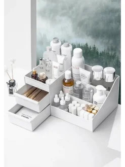 Violeta Home Aufbewahren & Servieren<Make-Up-Organizer in Weiß - (B)28 x (H)17 x (T)13 cm