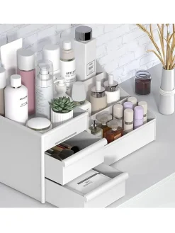 Violeta Home Aufbewahren & Servieren<Make-Up-Organizer in Weiß - (B)28 x (H)17 x (T)13 cm